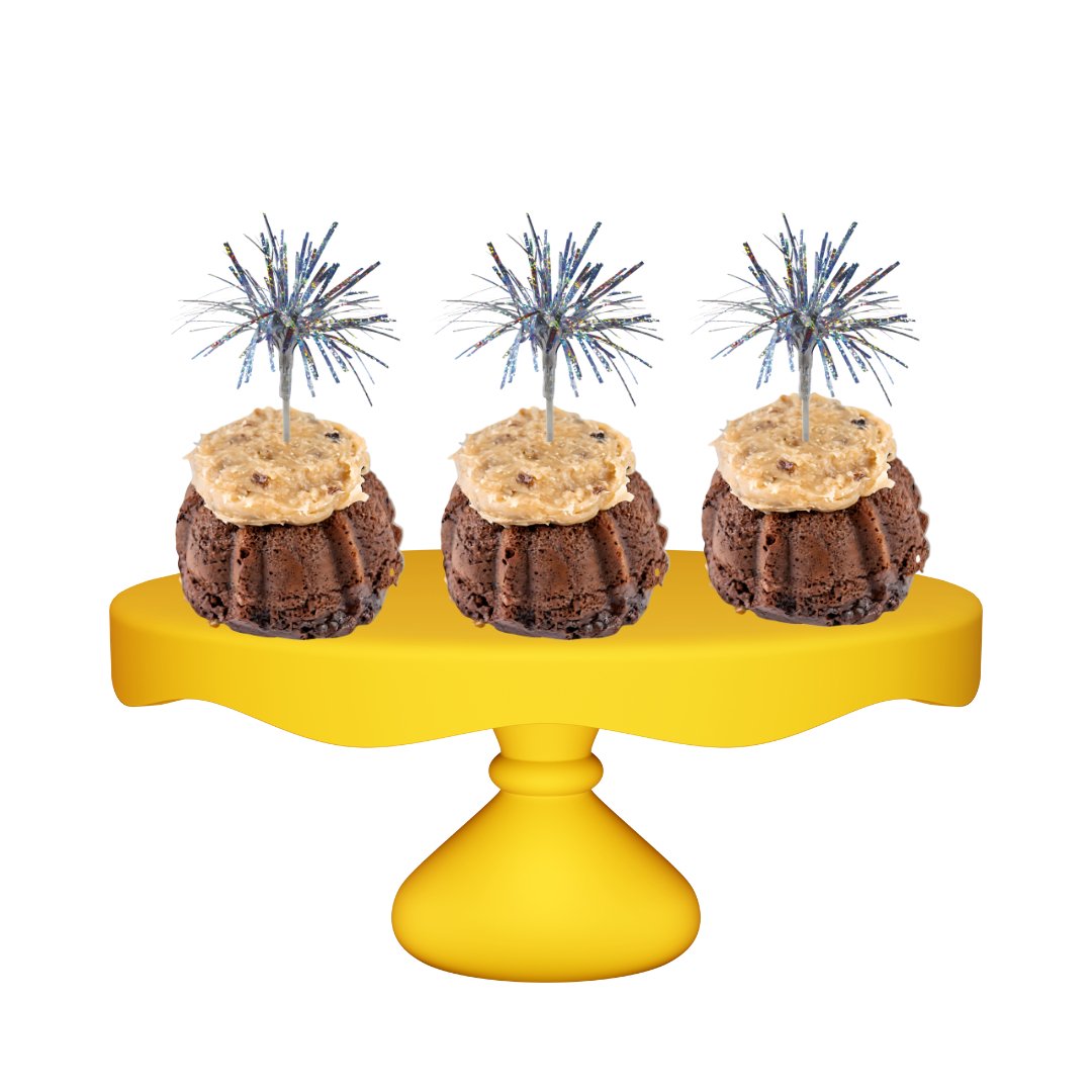 German Chocolate Silver Sparkler Bundties