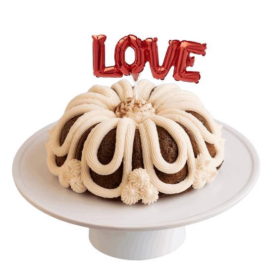 24 Carrot Inflatable "LOVE" Anagram® Bundt Cake-Bundt Cakes-