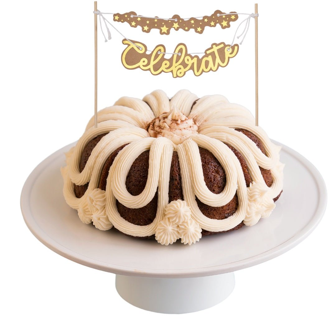 24 Carrot | "CELEBRATE" Banner Bundt Cake