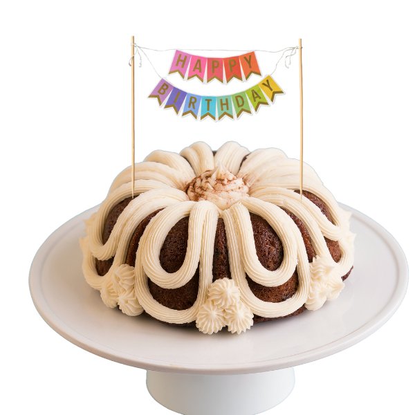 24 Carrot | "HAPPY BIRTHDAY" Awning Banner Bundt Cake