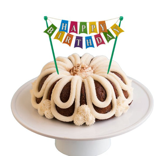 24 Carrot | "HAPPY BIRTHDAY" Bright Banner Bundt Cake