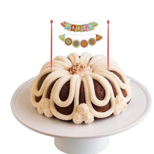 24 Carrot "PARTY" Fiesta Banner Bundt Cake