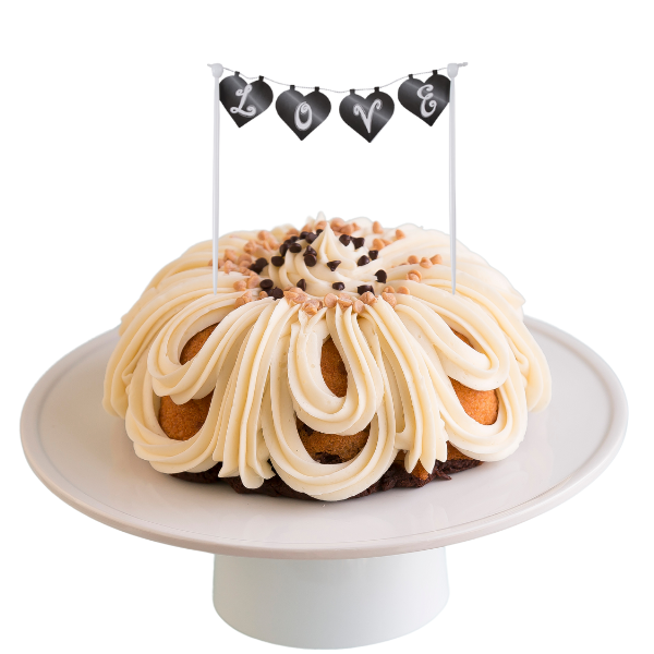 Big Bundt Cakes | Chalkboard "LOVE" Banner Bundt Cake