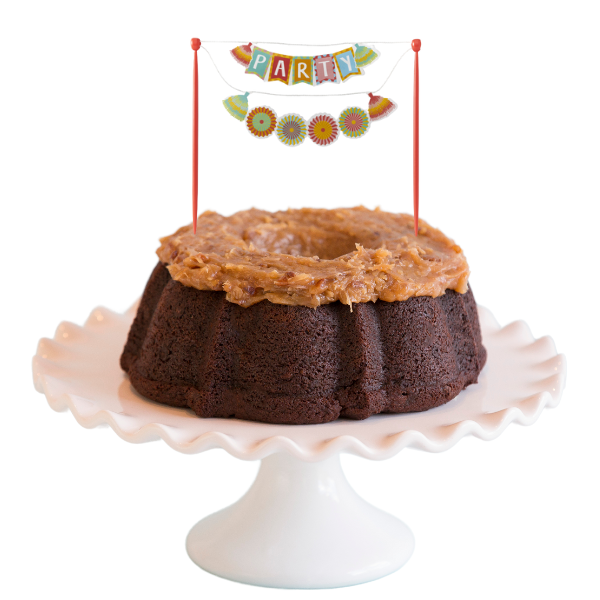 Big Bundt Cakes | Fiesta "PARTY" Banner Bundt Cake