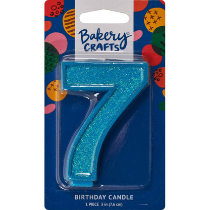 Candles | Numeral 7 Glitter