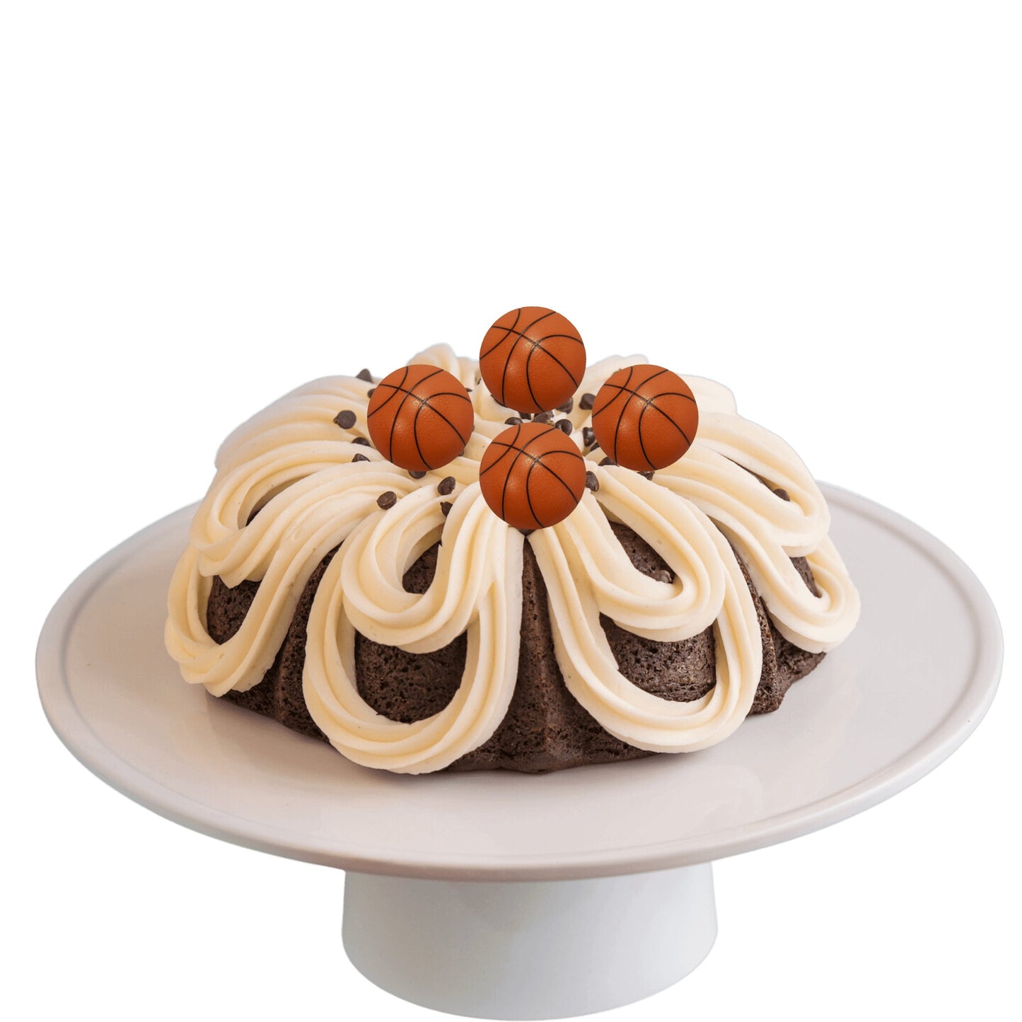 8" Shipping Big Bundt Cakes | Basketball Themed Bundt Cake