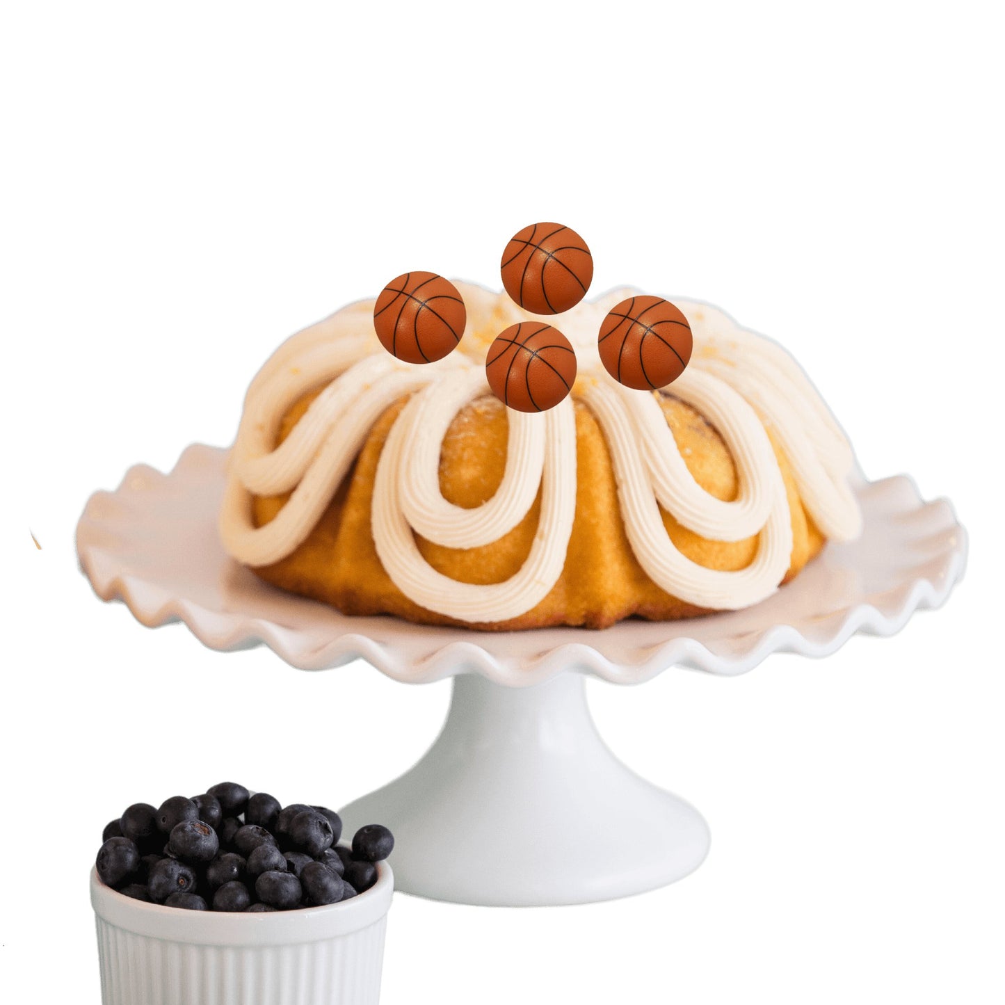 8" Shipping Big Bundt Cakes | Basketball Themed Bundt Cake