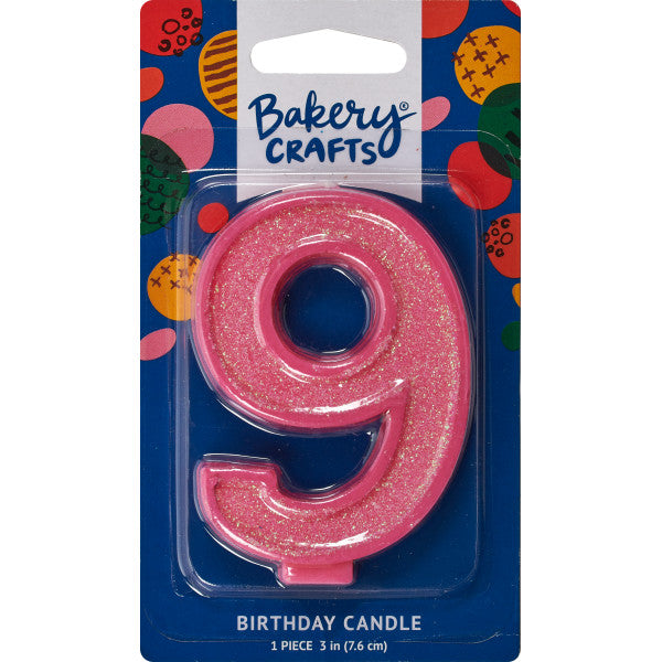 Candles | Numeral 9 Glitter