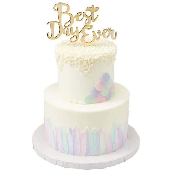 Cake Toppers | Best Day Ever Candle Holder & Cake Topper