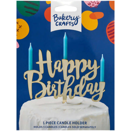 Cake Toppers | Happy Birthday Assortment Candle Holder