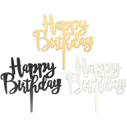 Cake Toppers | Happy Birthday Assortment Candle Holder