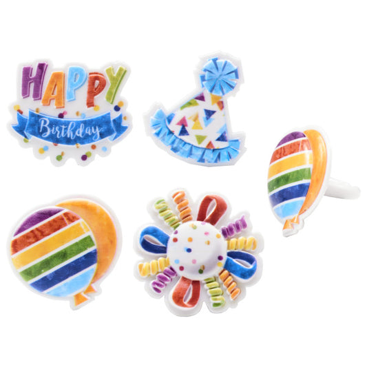 Cake Toppers | Happy Birthday Bundt-Cake Ring Cake Toppers