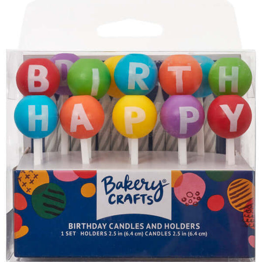 Candles | 3D Round Happy Birthday Letters