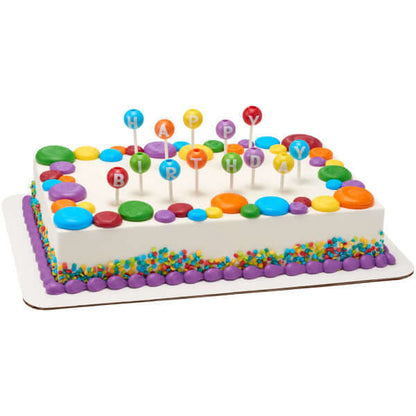 Candles | 3D Round Happy Birthday Letters