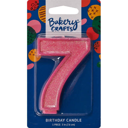 Candles | Numeral 7 Glitter