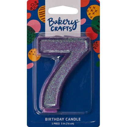 Candles | Numeral 7 Glitter