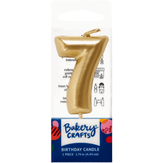 Candles | Numeral 7 Mini Gold