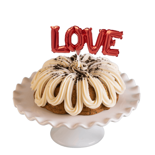 Cookies n' Cream Inflatable "LOVE" Anagram® Bundt Cake-Bundt Cakes-