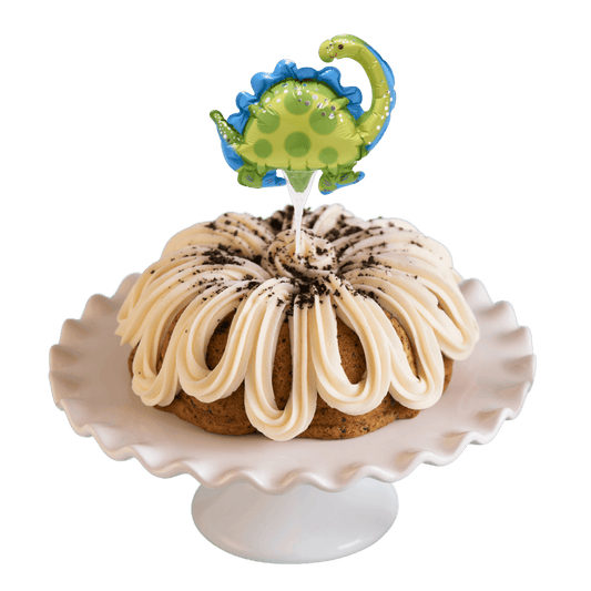Cookies n' Cream Inflatable Stegosaurus Anagram® Bundt Cake-Bundt Cakes-