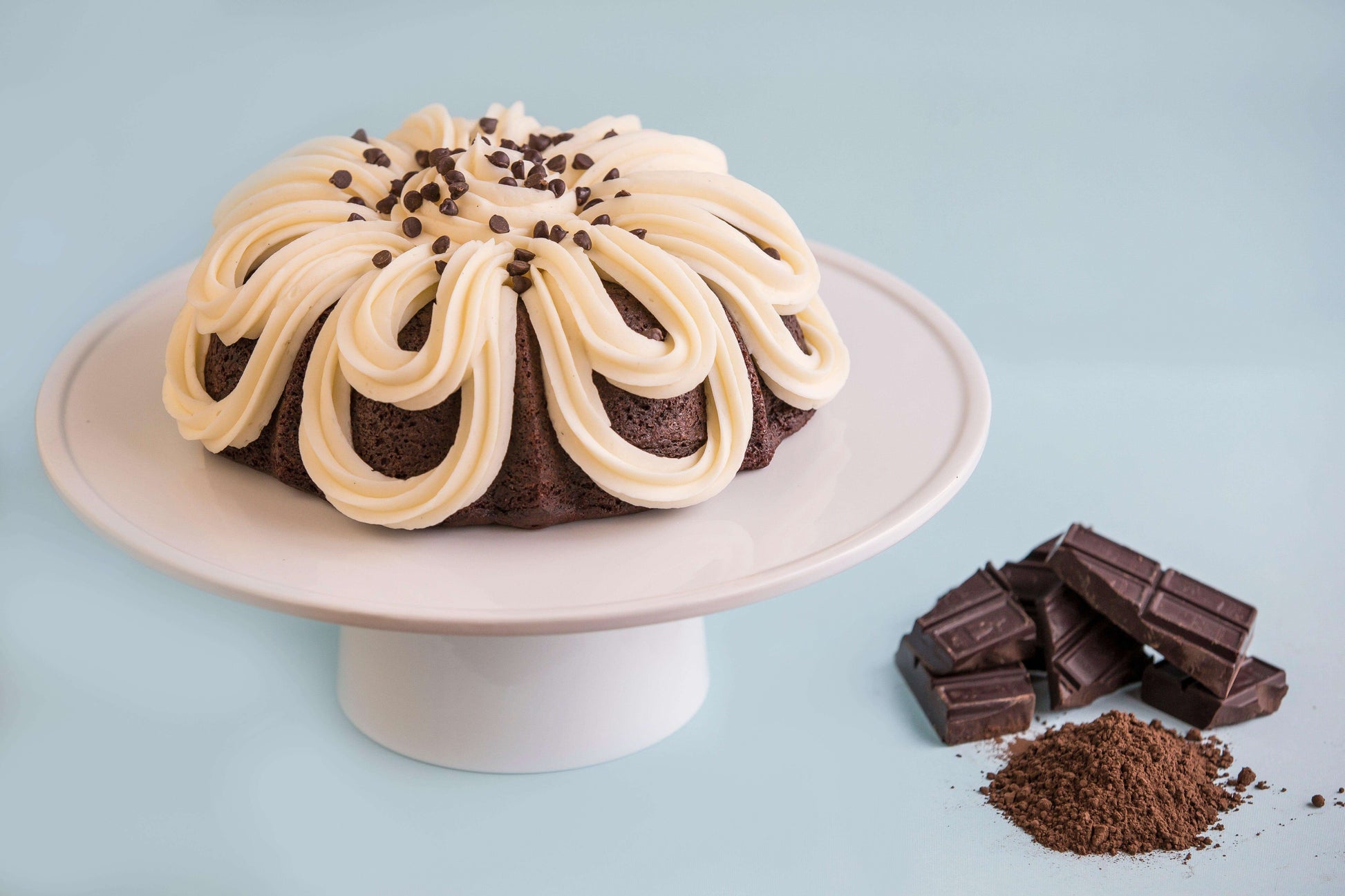 Double Chocolate Big Bundt Cake-Bundt Cakes-8" Big Bundt Cake (serves 5-7)-
