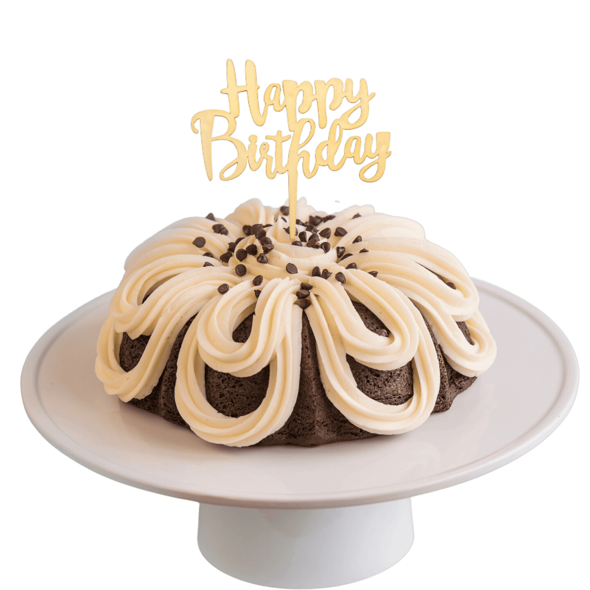 Big Bundt Cakes | "HAPPY BIRTHDAY" Topper & Candle Holder Bundt