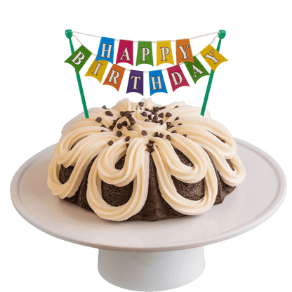 Big Bundt Cakes | "HAPPY BIRTHDAY" Banner Bundt Cake - Bundt Cakes