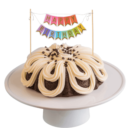 Big Bundt Cakes | "HAPPY BIRTHDAY" Awning Banner Bundt Cake