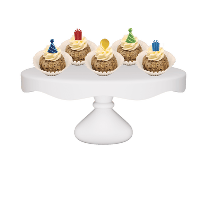 One Dozen Bitty Bundts Cookies n' Cream Birthday Icons Bundtcake Rings Bundt Cakes-Bundt Cakes-