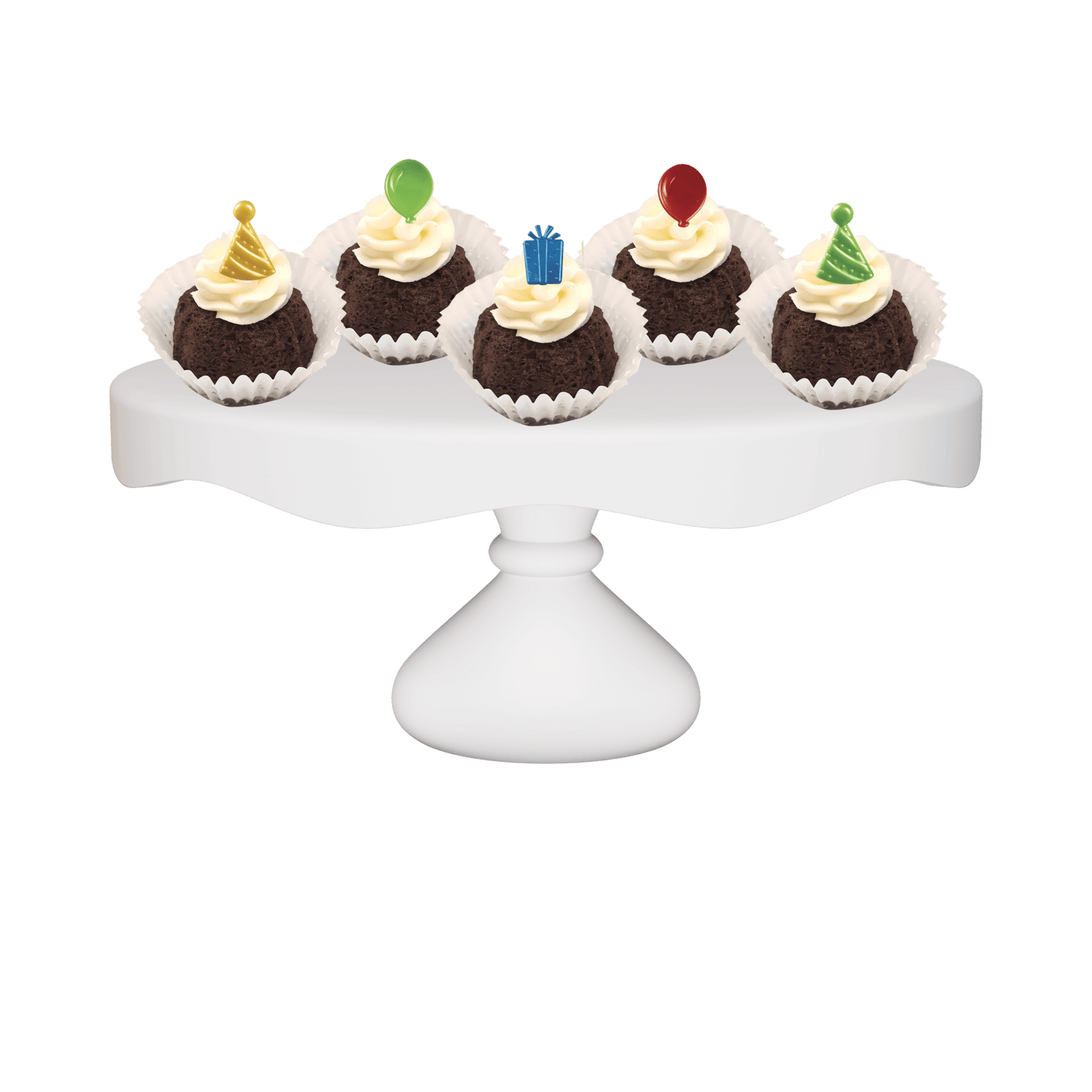 One Dozen Bitty Bundts Double Chocolate Birthday Icons Bundtcake Rings Bundt Cakes-Bundt Cakes-