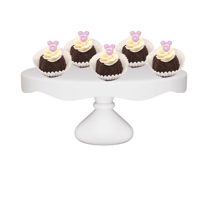 One Dozen Bitty Bundts Double Chocolate "It's a Girl" Bundt Cakes-Bundt Cakes-