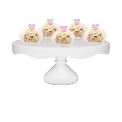 One Dozen Bitty Bundts Raspberry Truffle "It's a Girl" Bundt Cakes-Bundt Cakes-