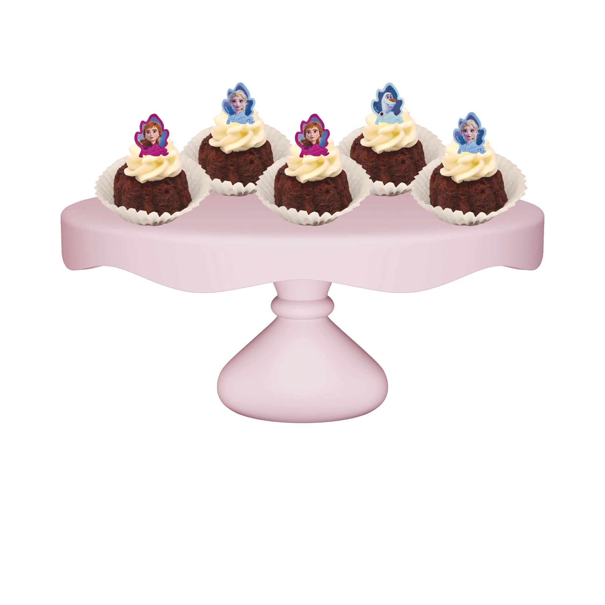 One Dozen Bitty Bundts Red Velvet Disney Frozen Elsa, Anna and Olaf Bundt Cakes-Bundt Cakes-