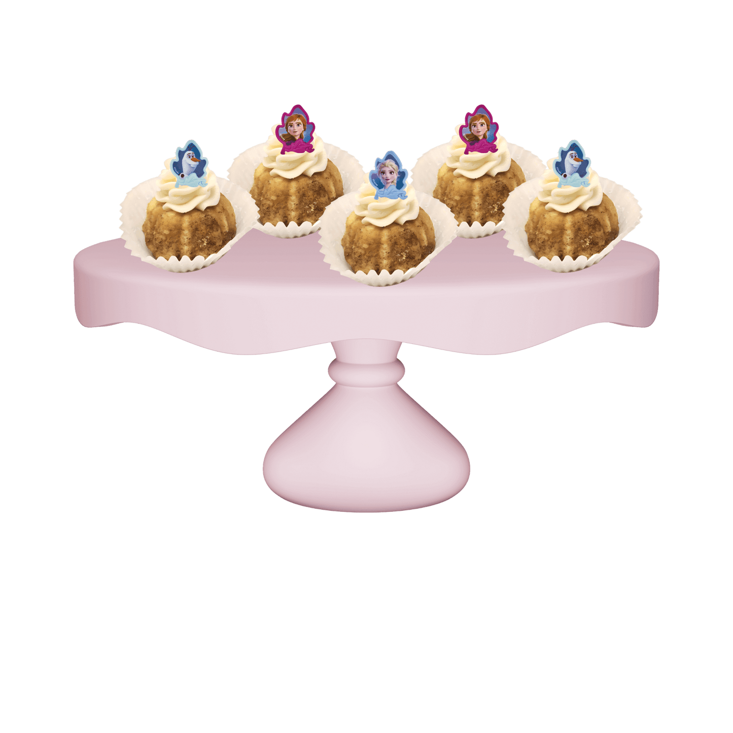 One Dozen Bitty Bundts Snickerdoodle Disney Frozen Elsa, Anna and Olaf Bundt Cakes-Bundt Cakes-