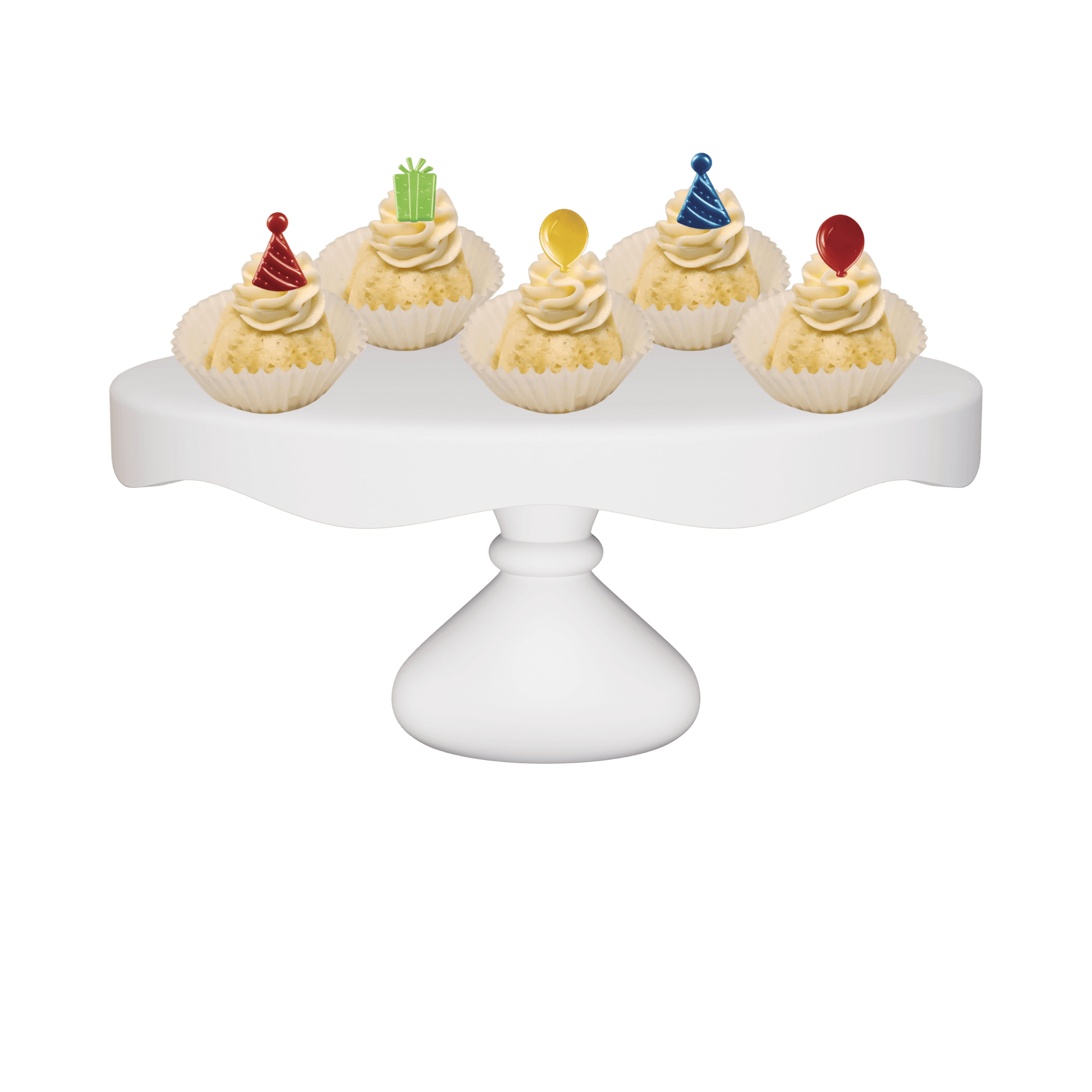 One Dozen Bitty Bundts Vanilla Bean Birthday Icons Bundtcake Rings Bundt Cakes-Bundt Cakes-