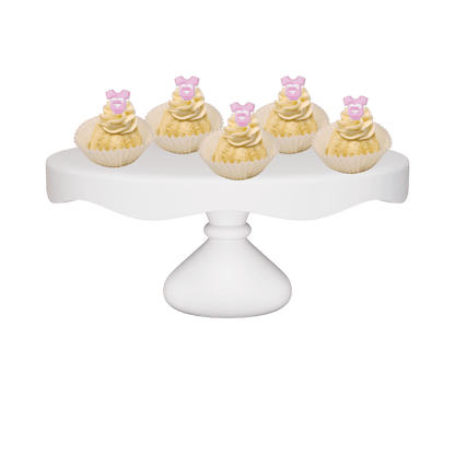 One Dozen Bitty Bundts Vanilla Bean "It's a Girl" Bundt Cakes-Bundt Cakes-