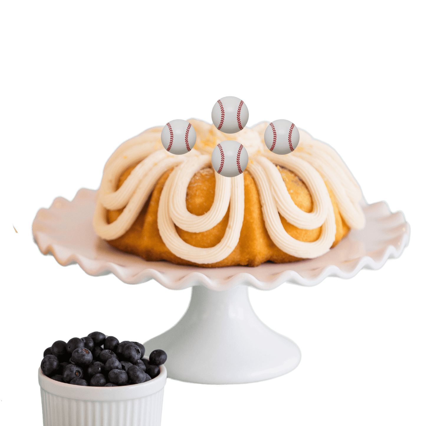 Lemon Blueberry Baseball Bundt Cake - Bundt Cakes