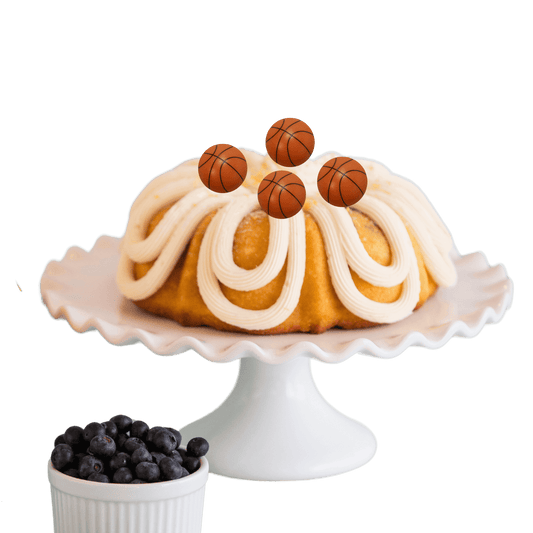 Lemon Blueberry Basketball Bundt Cake - Bundt Cakes