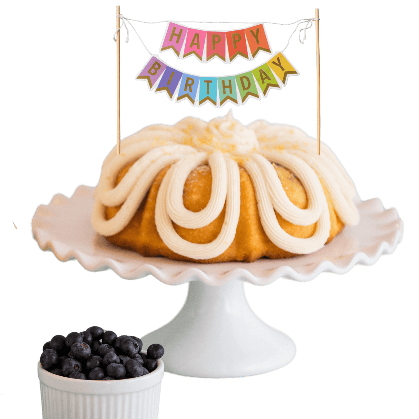 Big Bundt Cakes | "HAPPY BIRTHDAY" Awning Banner Bundt Cake