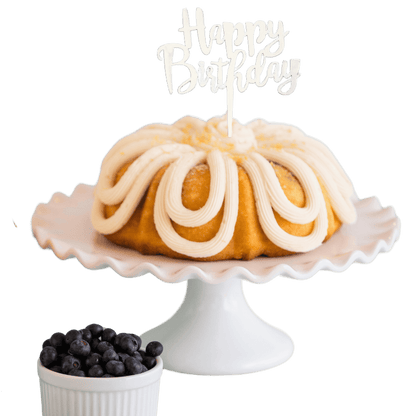 Big Bundt Cakes | "HAPPY BIRTHDAY" Topper & Candle Holder Bundt