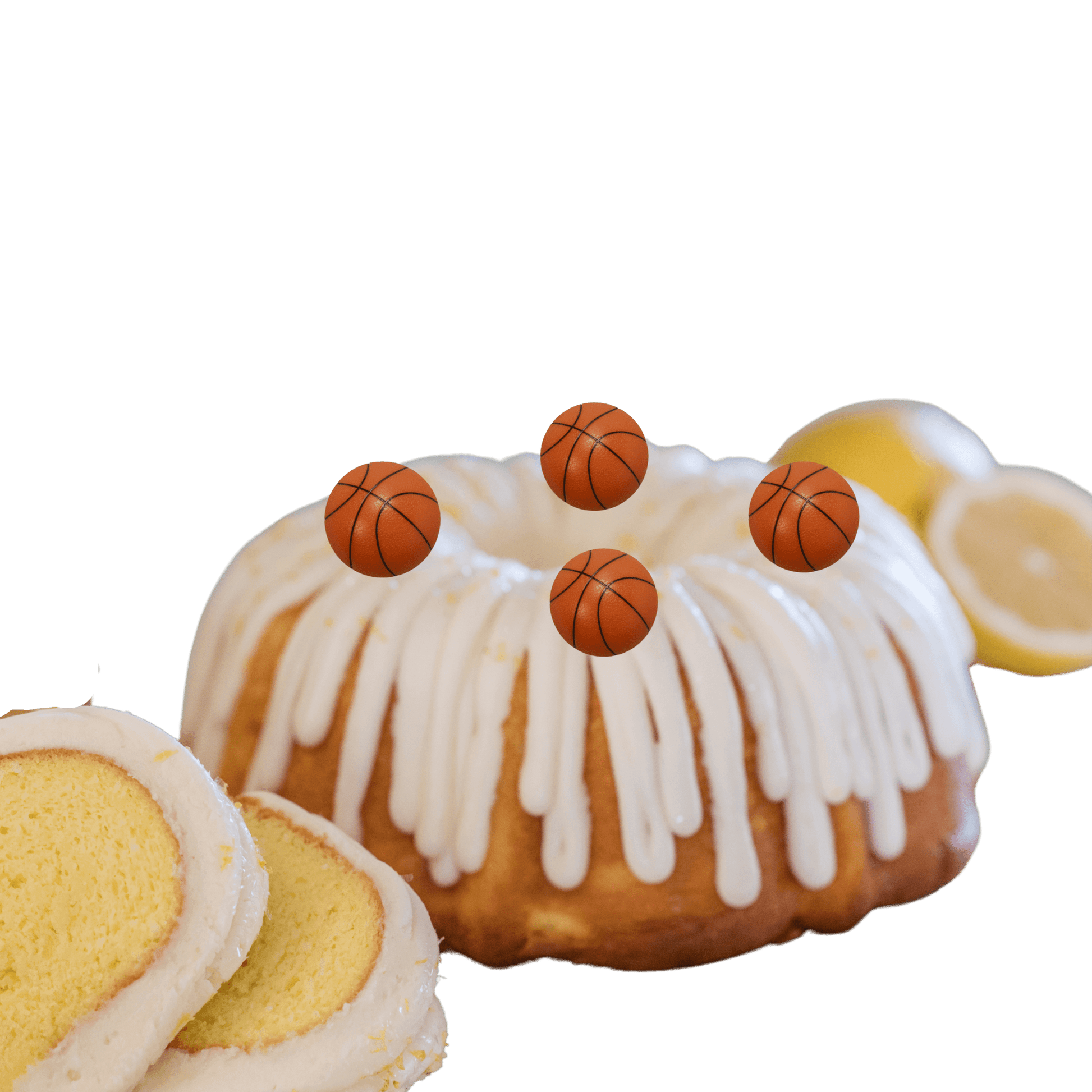 Lemon Squeeze Basketball Bundt Cake