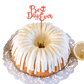 Lemon Squeeze Coral "BEST DAY EVER" Candle Holder Bundt Cake - Bundt Cakes