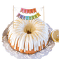 Lemon Squeeze "HAPPY BIRTHDAY" Awning Banner Bundt Cake - Bundt Cakes