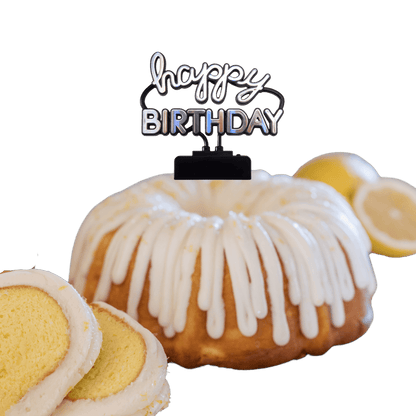 Big Bundt Cakes | "HAPPY BIRTHDAY" Neon Sign Bundt Cake