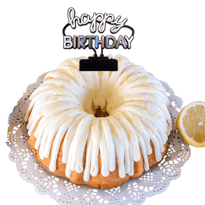 Big Bundt Cakes | "HAPPY BIRTHDAY" Neon Sign Bundt Cake