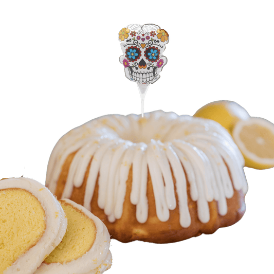 Lemon squeeze Inflatable Día de los Muertos Anagram® Bundt Cake-Bundt Cakes-