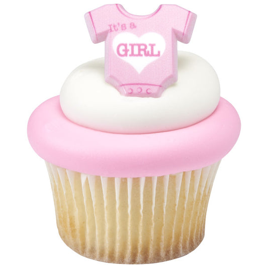 Cake Topper | It's A Girl Cake Rings