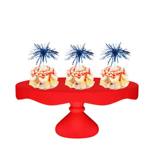 Raspberry Truffle Blue Mylar Spray Bundties-Bundt Cakes-