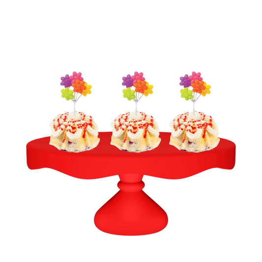 Raspberry Truffle Flower Shaped Cluster Bundties-Bundt Cakes-