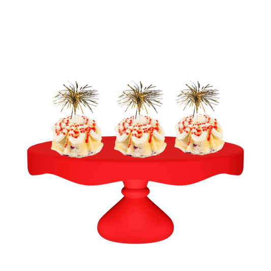 Raspberry Truffle Gold Mylar Spray Bundties-Bundt Cakes-