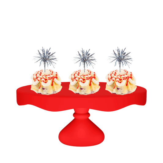 Raspberry Truffle Holographic Silver Mylar Spray Bundties-Bundt Cakes-